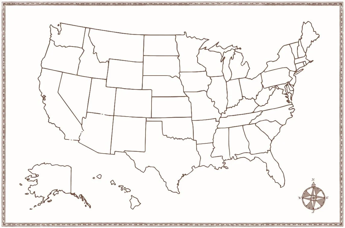 USA + Colonies Map - Image 2